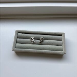 Tiffany & Co. Sterling Silver Paloma Picasso Loving Heart Earrings
